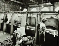 Boundary Street Area Laundry, Bethnal Green, London, 1964