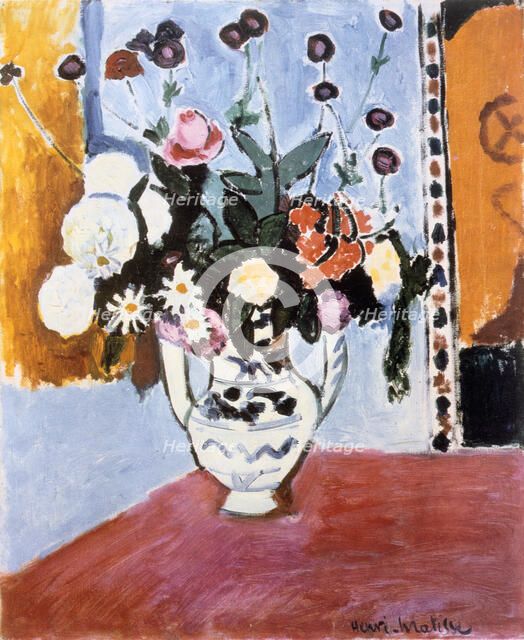 'Bouquet', (Vase with Two Handles), 1907. Creator: Henri Matisse.