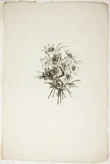 Bouquet with Daffodils, from Collection of Different Bouquets of Flowers..., published July 4, 1760. Creator: Pierre-Charles Canot