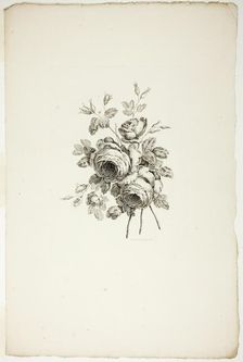 Bouquet with Roses, from Collection of Different Bouquets of Flowers, In..., published July 4, 1760. Creator: Pierre-Charles Canot