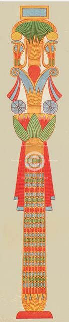 'Bouquet capital', Thebes, Egypt, (1928). Creator: Unknown.