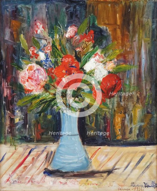 Bouquet de fleurs, 1936. Creator: Utrillo, Maurice (1883-1955).