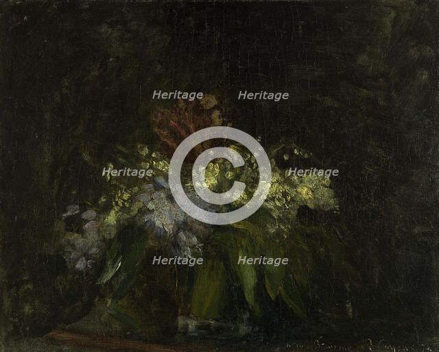 Bouquet de fleurs au muguet, 1874. Creator: Jean-Baptiste Carpeaux.