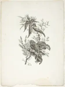 Bouquet, from Collection of New Flowers of Taste for the Manufacture of Persian Cloth..., 1765/70. Creator: Johann Heinrich Hess