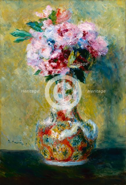 Bouquet in a Vase, 1878. Artist: Renoir, Pierre Auguste (1841-1919)