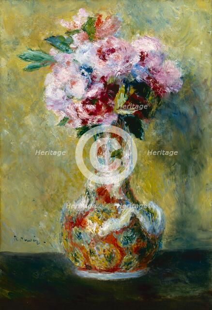 Bouquet in a Vase, 1878. Creator: Pierre-Auguste Renoir.