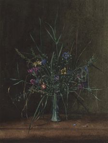 Bouquet of Wild Flowers with Flax, 1865. Creator: Leon Bonvin