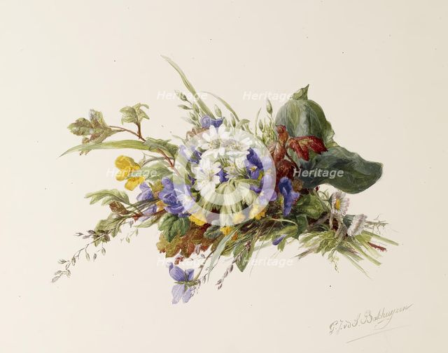 Bouquet of Wildflowers, c1875. Creator: Gerardina Jacoba van de Sande Bakhuyzen.