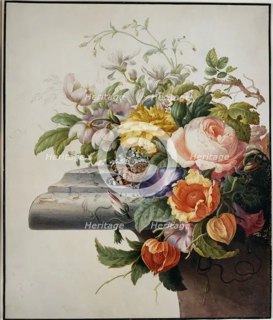 Bouquet of Flowers, 1700. Creator: Herman Henstenburgh.