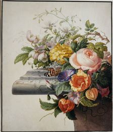 Bouquet of Flowers, 1700. Creator: Herman Henstenburgh