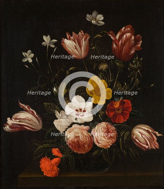 Bouquet of Flowers, 2nd half of 17th century. Creator: Unknown.