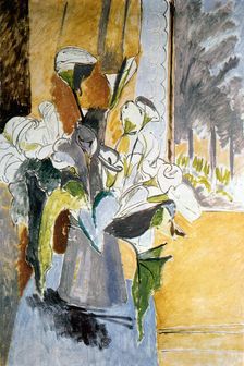 Bouquet of Flowers on a Veranda 1912-1913. Creator: Henri Matisse