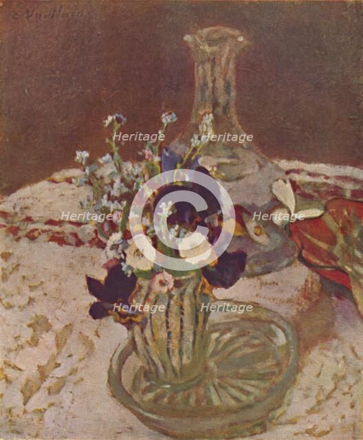 'Bouquet of Pansies, Forget-me-nots, and Daisies (About 1900)', c1900, (1946). Artist: Edouard Vuillard.