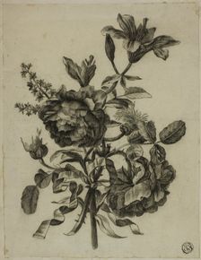 Bouquet of Roses and Lilies, n.d. Creator: Unknown