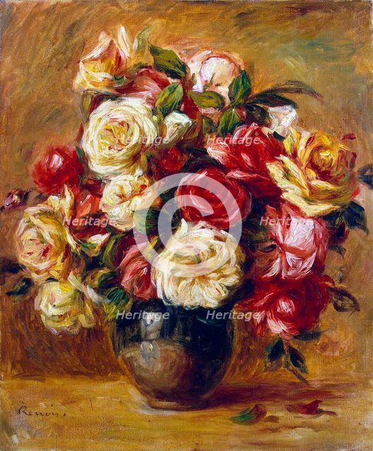 Bouquet of Roses', c1909.  Artist: Pierre-Auguste Renoir