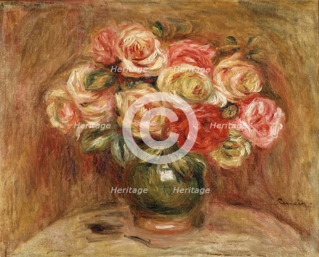 Bouquet of Roses in a Green Vase, 1915.