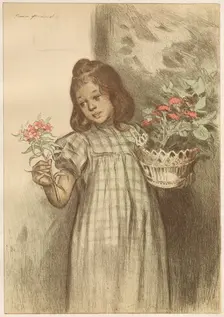 Bouquetière, published 1899. Creator: Firmin Bouisset (French, 1859-1925); Imprimerie Champenois