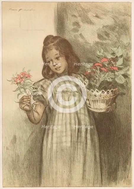 Bouquetière, published 1899. Creator: Firmin Bouisset (French, 1859-1925); Imprimerie Champenois.