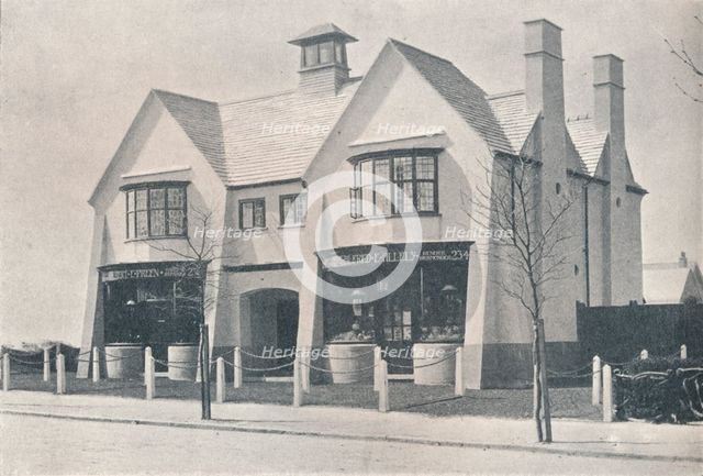 Bournville: two of the Village Shops, by WA Harvey, c1900 (1901-1902). Artist: Unknown.