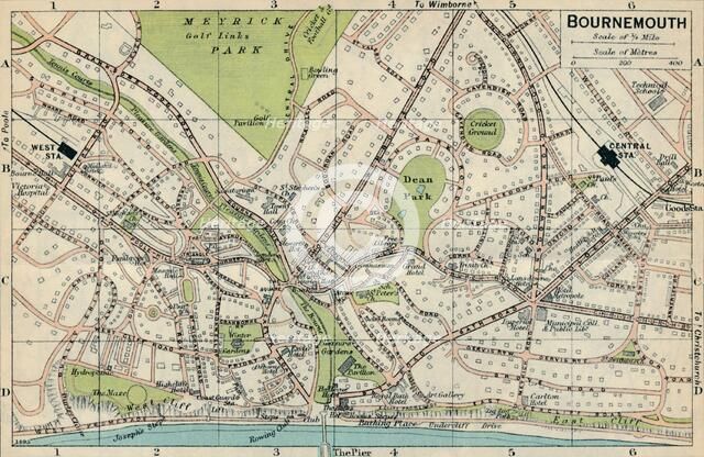 'Bournemouth', c20th Century. Artist: John Bartholomew.