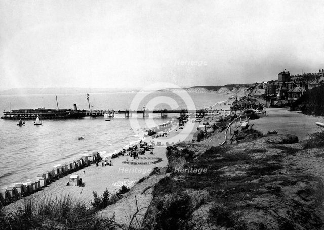 Bournemouth, from East Cliff, c1882. Artist: Unknown