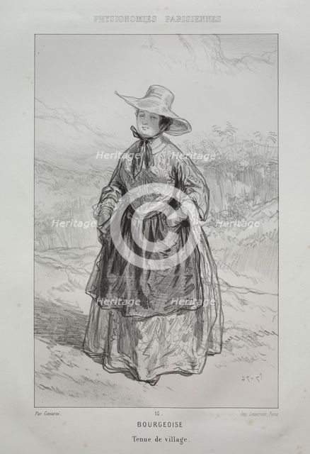 Bourgeoise. Creator: Paul Gavarni (French, 1804-1866).