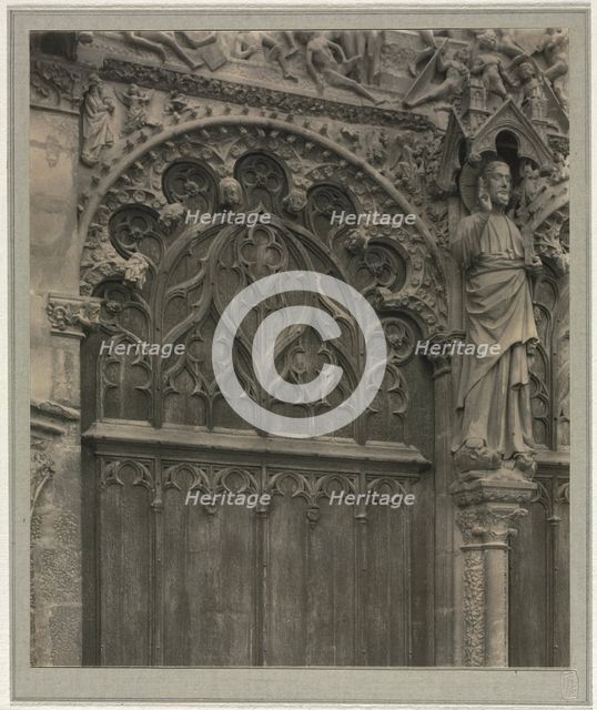 Bourges Cathedral: Crypt Under Nave, c. 1900. Creator: Frederick H. Evans (British, 1853-1943).