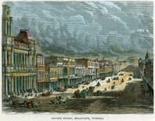 Bourke Street, Melbourne, Victoria Australia, c1880