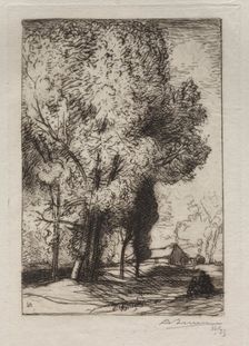 Bourrine dans les Peupliers, 1911. Creator: Auguste Louis Lepère (French, 1849-1918)