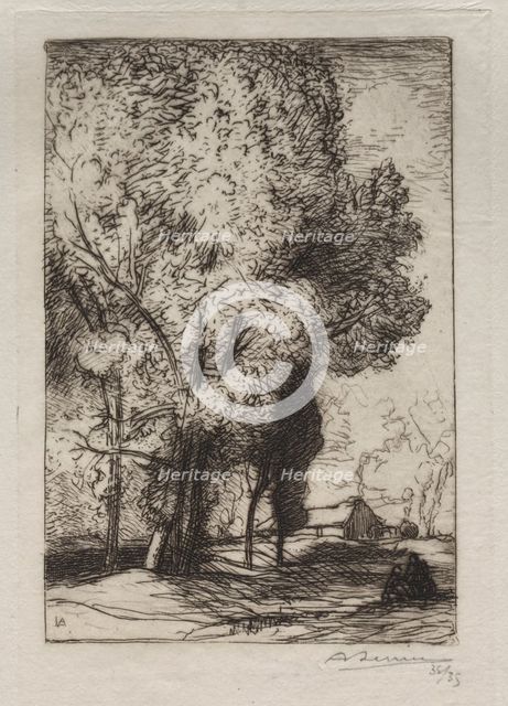 Bourrine dans les Peupliers, 1911. Creator: Auguste Louis Lepère (French, 1849-1918).