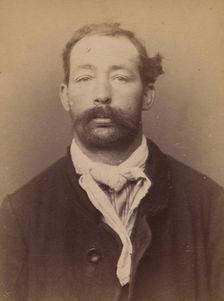 Boutel. Joseph. Louis. 34 ans, né à Bonnay (Eure). Corroyeur. Anarchiste. 5/3/94. , 1894. Creator: Alphonse Bertillon