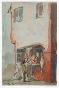 Boutique de Boucher?Saverne, 1858. Creator: James Abbott McNeill Whistler