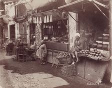 Boutiques au Vieux Caire, c1880. Creator: Abdullah Frères