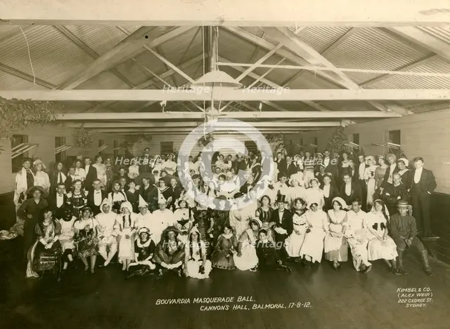 Bouvardia Masquerade Ball, Cannon's Hall, Mosman, 1912. Creator: Unknown.