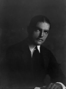 Bouvier, J.V., 3rd, Mr., portrait photograph, 1916. Creator: Arnold Genthe