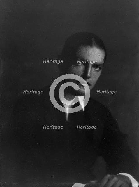 Bouvier, J.V., 3rd, Mr., portrait photograph, 1916. Creator: Arnold Genthe.