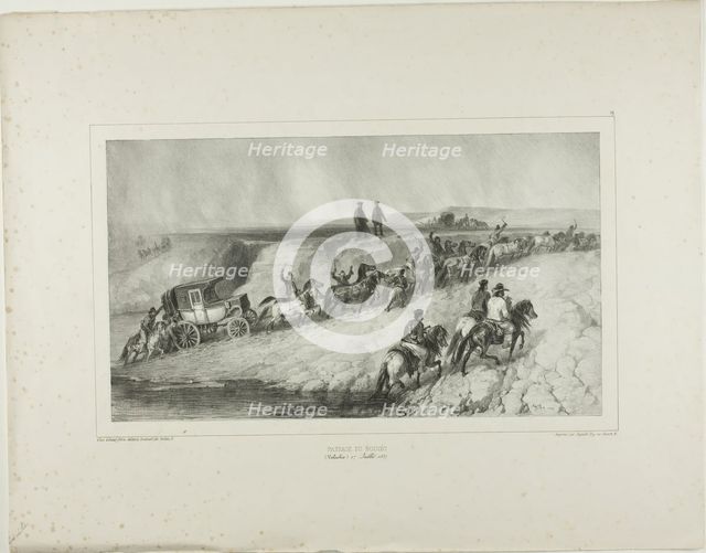 Bouzeo Passage, 1839. Creator: Auguste Raffet.