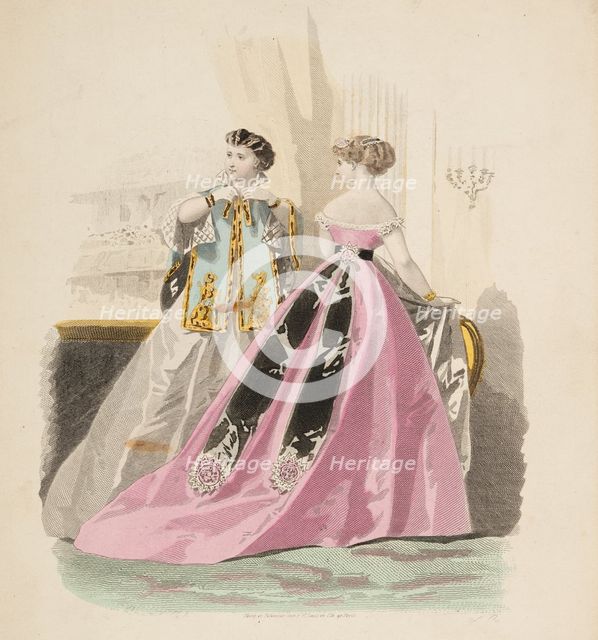 Bow-Bells, Paris Fashions, 1866. Creator: Unknown.