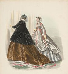 Bow-Bells, Paris Fashions, 1867. Creator: Unknown