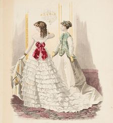 Bow-Bells, Paris Fashions, 1867. Creator: Unknown