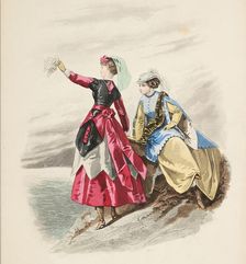 Bow-Bells, Paris Fashions, 1867. Creator: Unknown