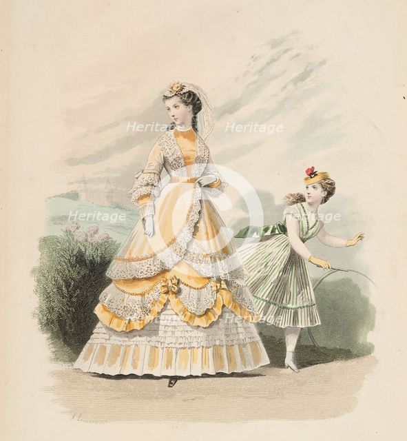 Bow-Bells, Paris Fashions, 1868. Creator: Unknown.