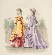 Bow-Bells, Paris Fashions, 1868. Creator: Unknown
