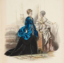 Bow-Bells, Paris Fashions, 1869. Creator: Unknown