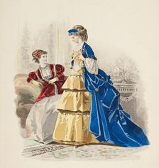 Bow-Bells, Paris Fashions, 1869. Creator: Unknown