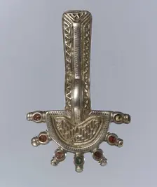 Bow Brooch, Frankish, 500-550. Creator: Unknown