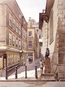 Bow Churchyard, London, 1887. Artist: John Crowther