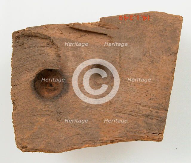 Bow-Drill Fragment, Coptic, 580-640. Creator: Unknown.