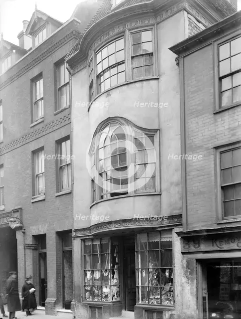 Bow-fronted building, High Street, Hastings, East Sussex, 1922. Artist: Nathaniel Lloyd