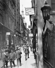 Bow Lane looking north, City of London, c1920s. Creator: George Davison Reid